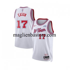 Maglia NBA Houston Rockets EASON 17 Nike 2023-2024 City Edition Bianco Swingman - Uomo